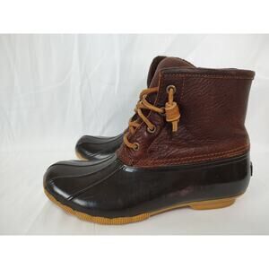 Sperry Saltwater Waterproof Duck Boots Size 7M Women’s